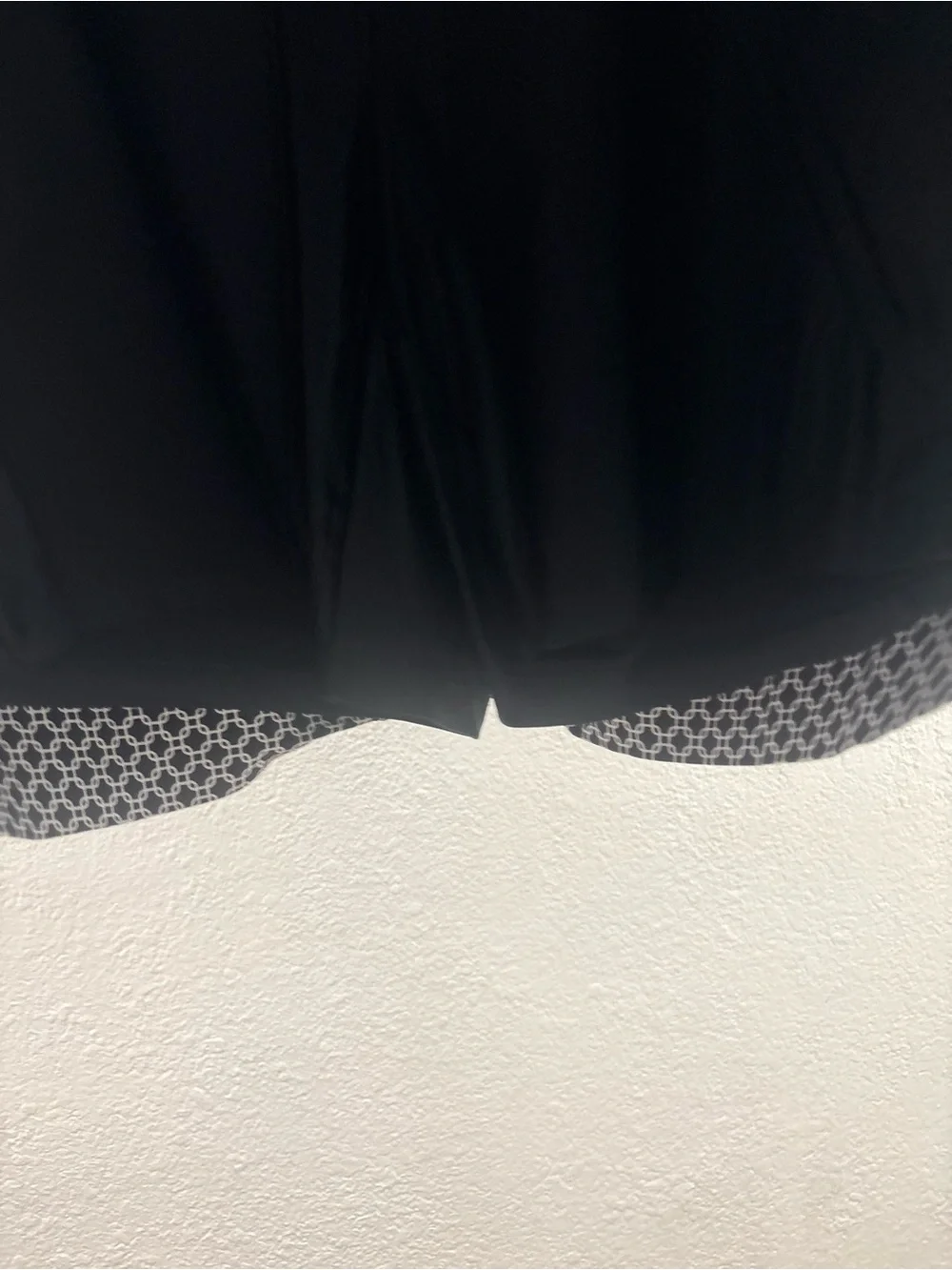 S.C. & Co. Tummy Control black white geometric patterned activewear skort XXL